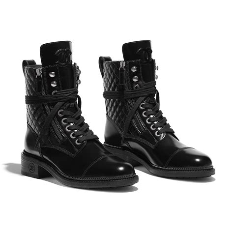 chanel military boots patent|Combat boots .